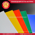 Specialized acrylic reflective sheeting for roadway safety badge